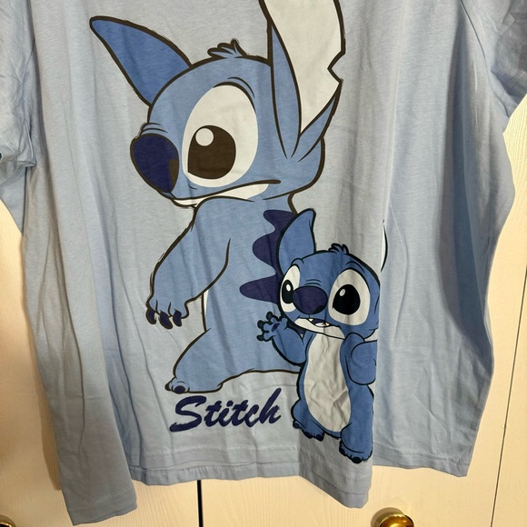 NWT. Disney Primark Stitch blue shortsleeved tee. Sizes: 2X, XL - Picture 3 of 12